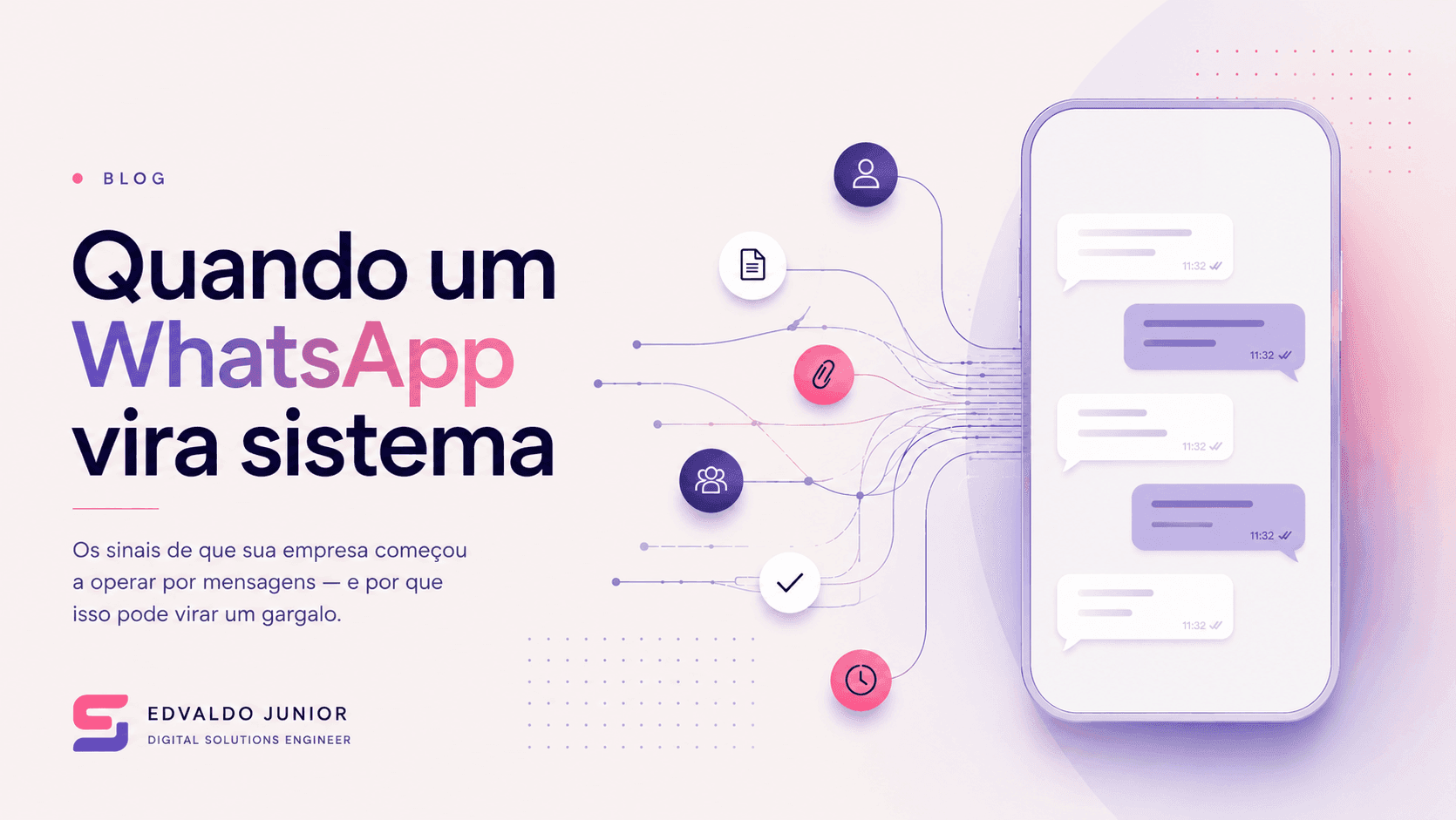 Quando um WhatsApp vira sistema